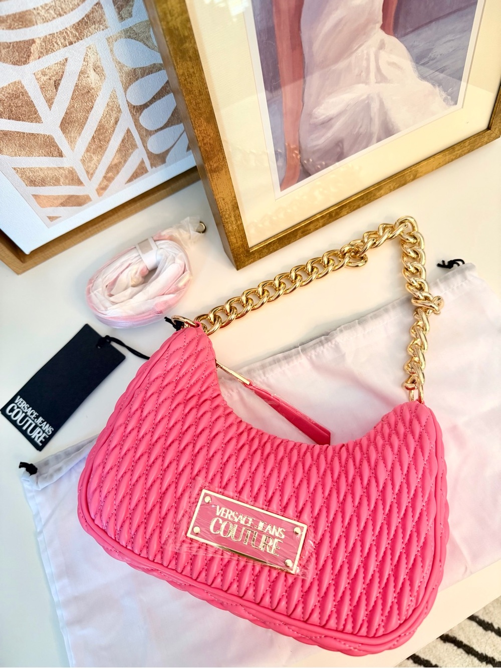 Versace Jeans Couture Pink Two-Way Purse
